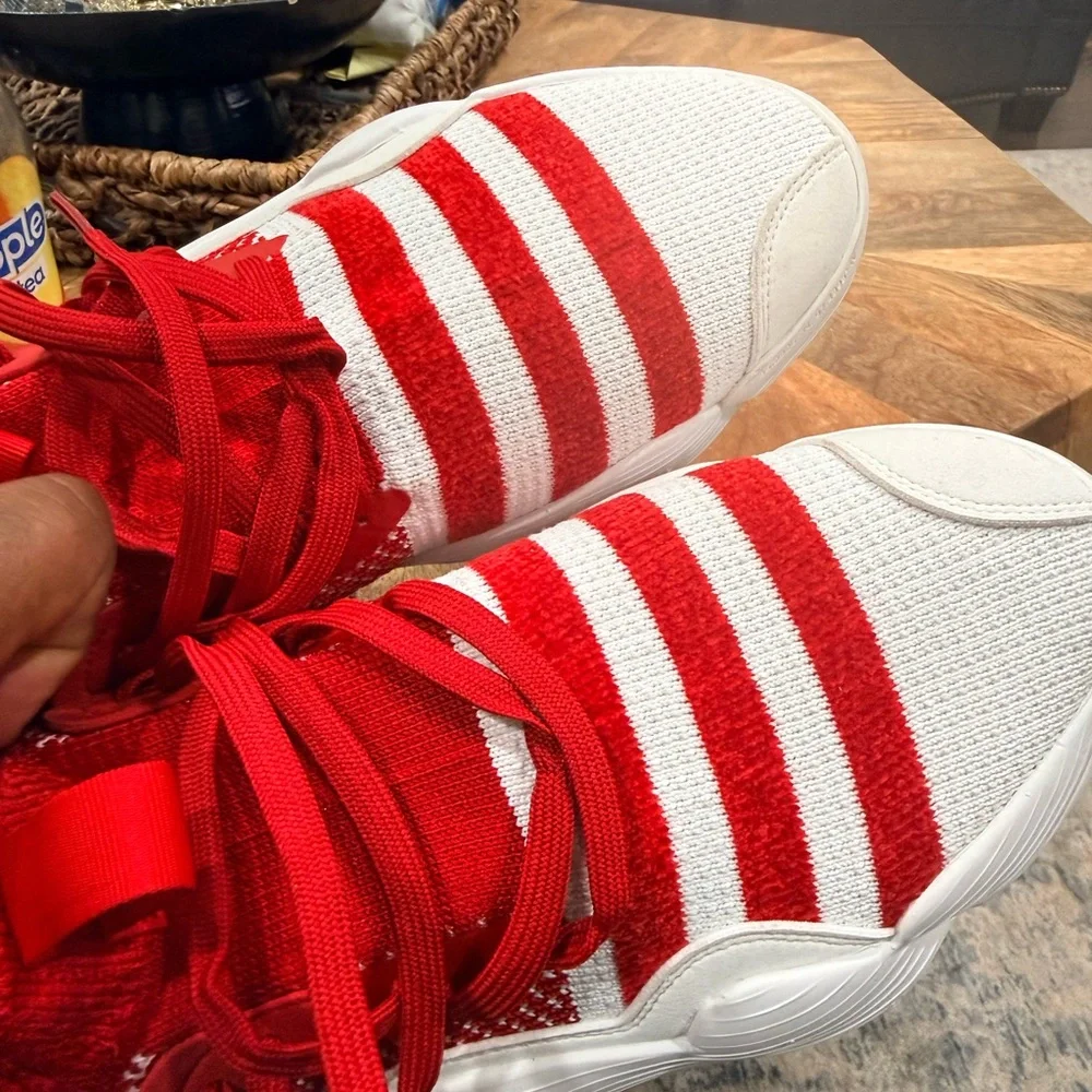 Adidas Trae Young Red Basketball Shoes